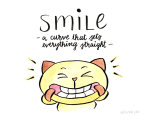 Smile Cat • Art Print