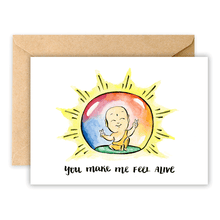 Load image into Gallery viewer, Buddha Bubble • Greeting Card