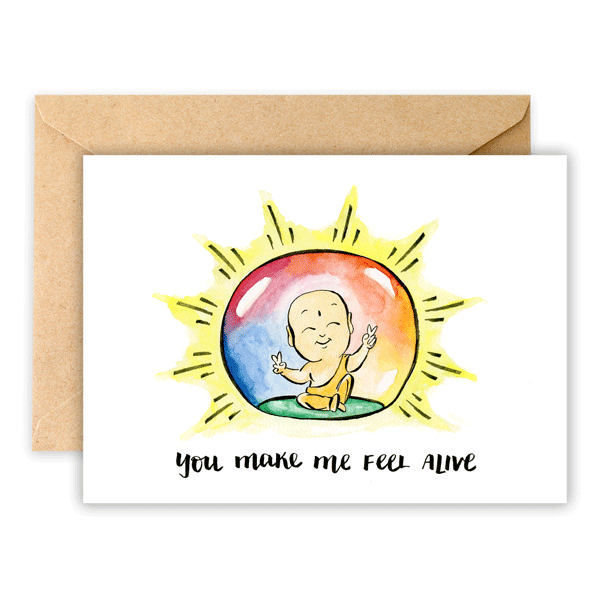 Buddha Bubble • Greeting Card
