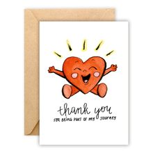 Load image into Gallery viewer, Thank You Heart Journey • Greeting Card