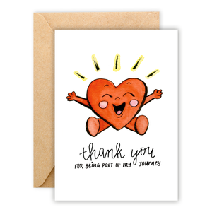 Thank You Heart Journey • Greeting Card