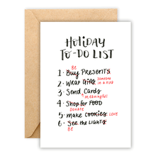 Load image into Gallery viewer, Holiday To-Do List • Greeting Card