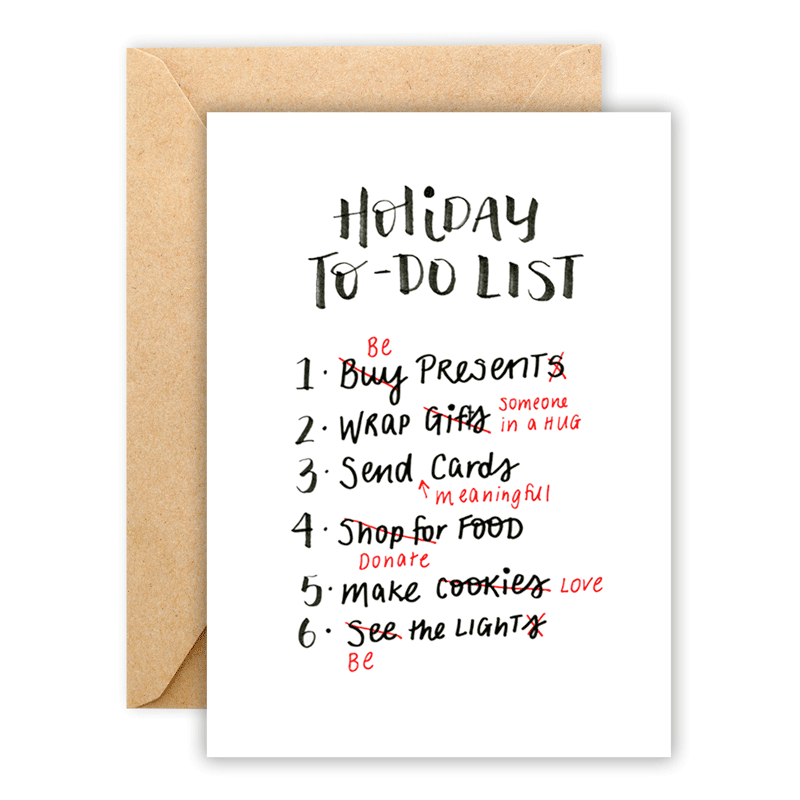 Holiday To-Do List • Greeting Card