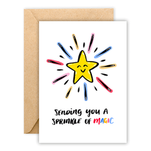 Load image into Gallery viewer, Holiday Magic Star • Greeting Card